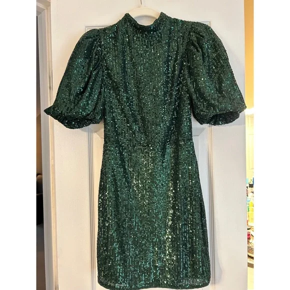 revolve green sparkly dress Rat & Boa Primrose Dress – The Social Wardrobe